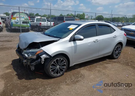 2016 Toyota Corolla S Plus из США, поврежденный, VIN 5YFBURHE1GP425258